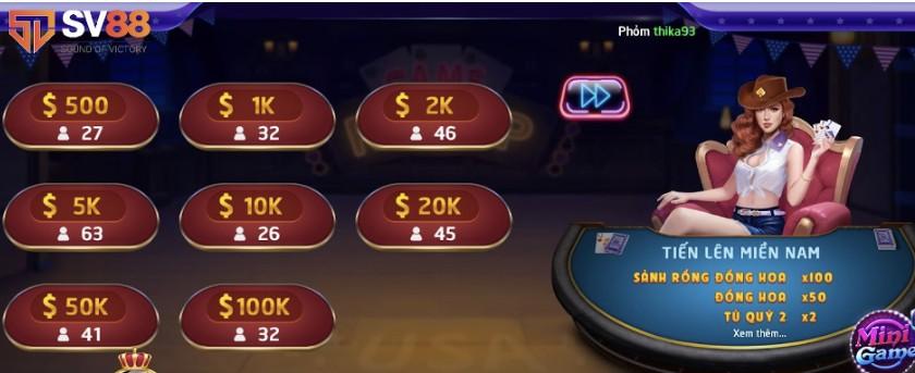 Hệ Thống Game Bài Phong Phú Tại SV88