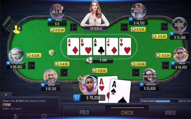 Hành động của người chơi khi đến lượt trong poker
