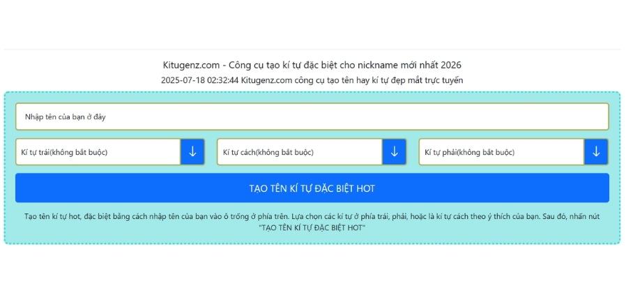 Thanh công cụ kitugenz.com