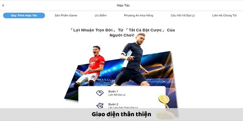 Giao diện thân thiện