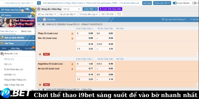 Chơi thể thao i9bet sáng suốt để vào bờ nhanh nhất