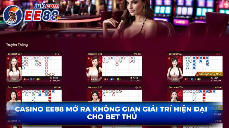 Casino EE88 mở ra không gian giải trí hiện đại cho bet thủ