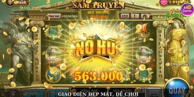 Giao diện đẹp mắt, dễ chơi