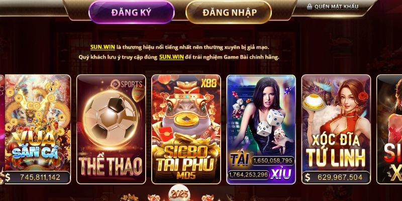 Trải nghiệm những tựa game cực hot tại sunwin