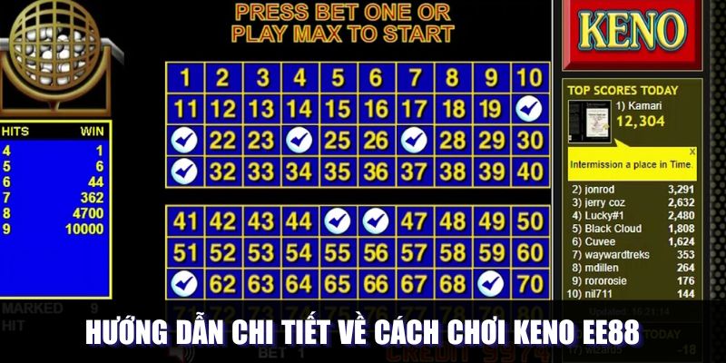 Cách chinh phục các loại hình Keno phổ biến