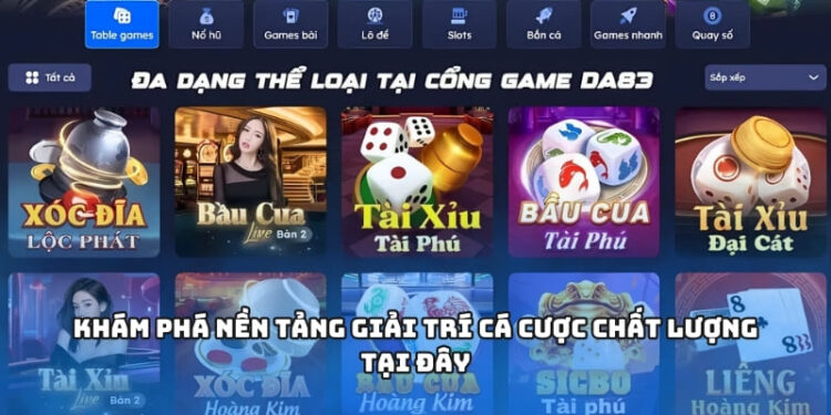 Khám phá nền tảng giải trí cá cược chất lượng tại đây