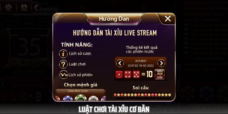 Quy định chơi game Tài xỉu cơ bản người mới cần biết