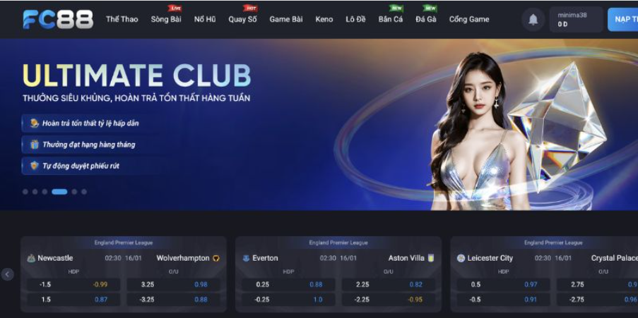 Các ưu điểm nổi bật của nhà cái FC88